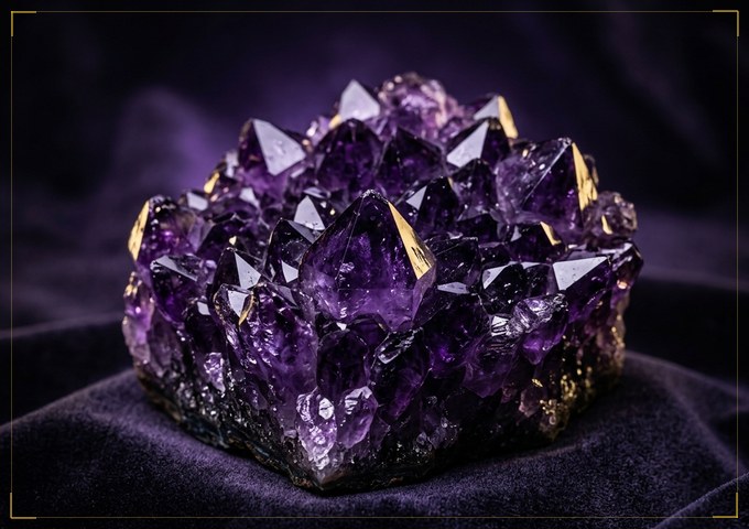 Amethyst natural mineral specimen
