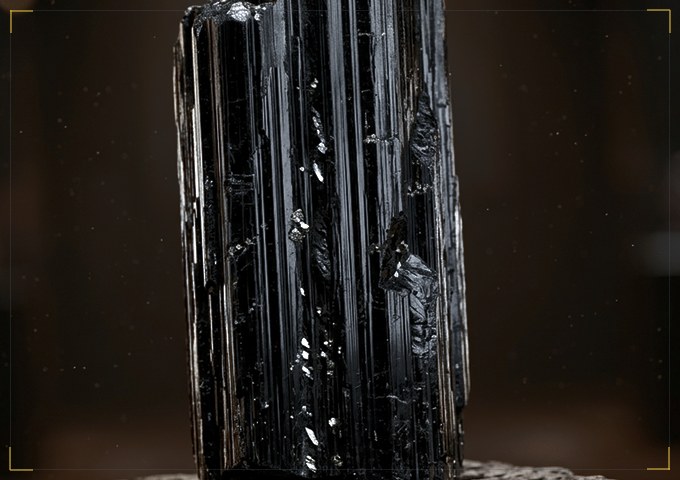 Black Kyanite natural mineral specimen