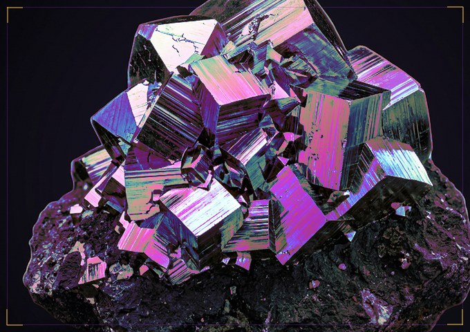 Peacock Ore (Bornite & Chalcopyrite) natural mineral specimen