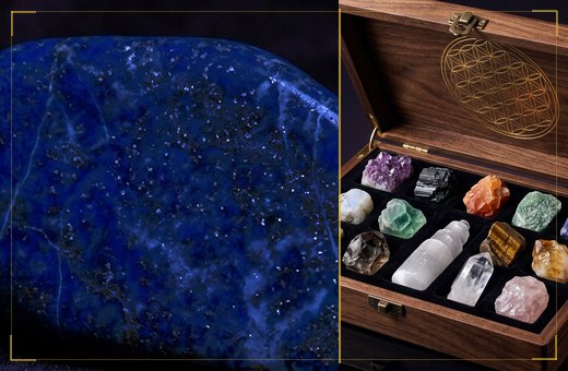 Third eye themed stone sets