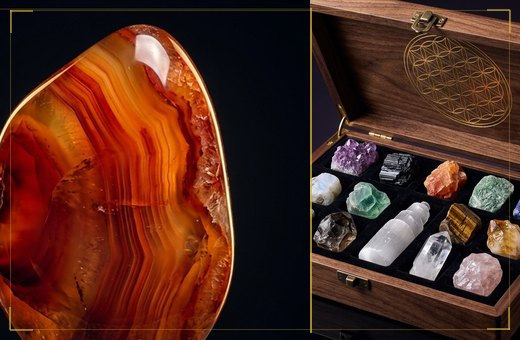 Carnelian, Sunstone, Garnet & Tiger's Eye sets