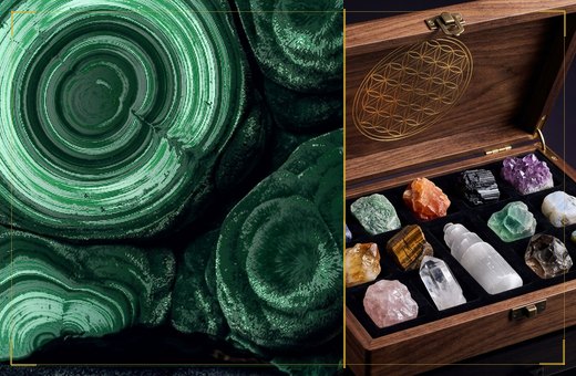 Virgo themed stone sets